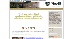 Desktop Screenshot of pinelliwines.com.au