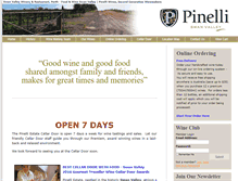 Tablet Screenshot of pinelliwines.com.au